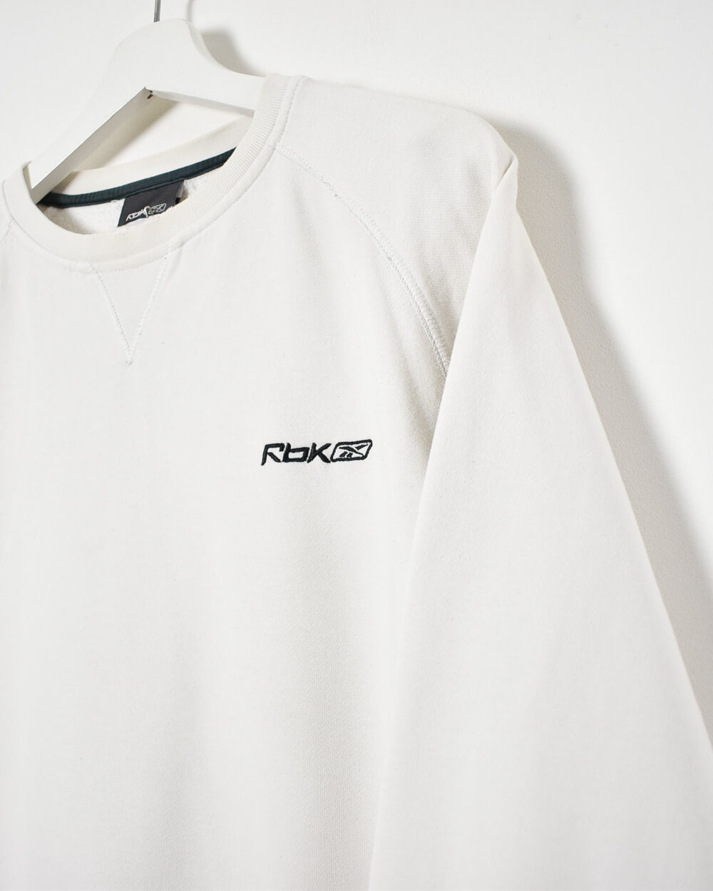 White Reebok Sweatshirt - Medium