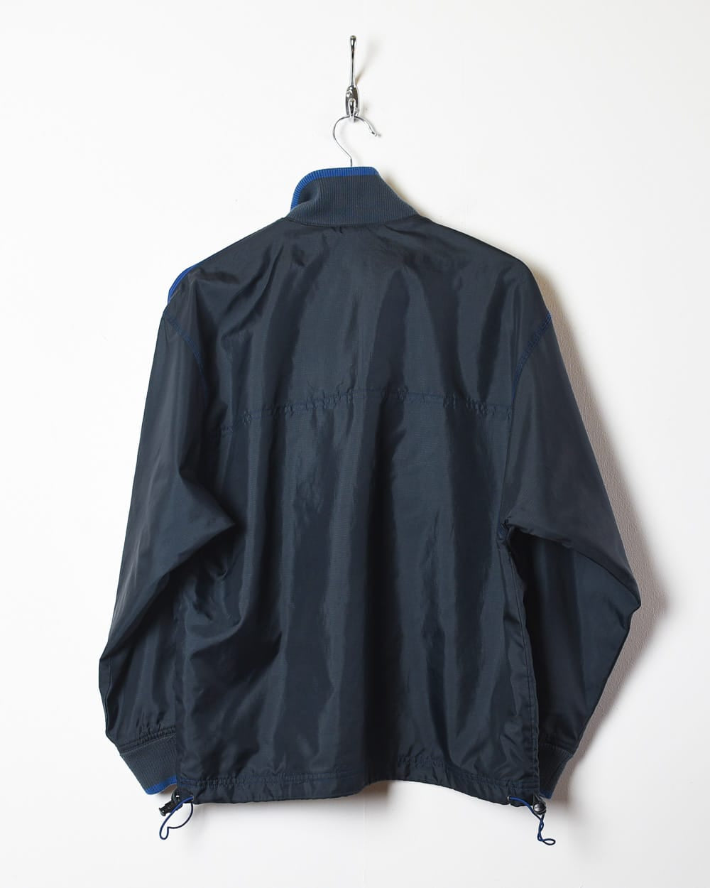 Black Adidas 1/4 Zip Kangaroo Pouch Windbreaker Jacket - Medium