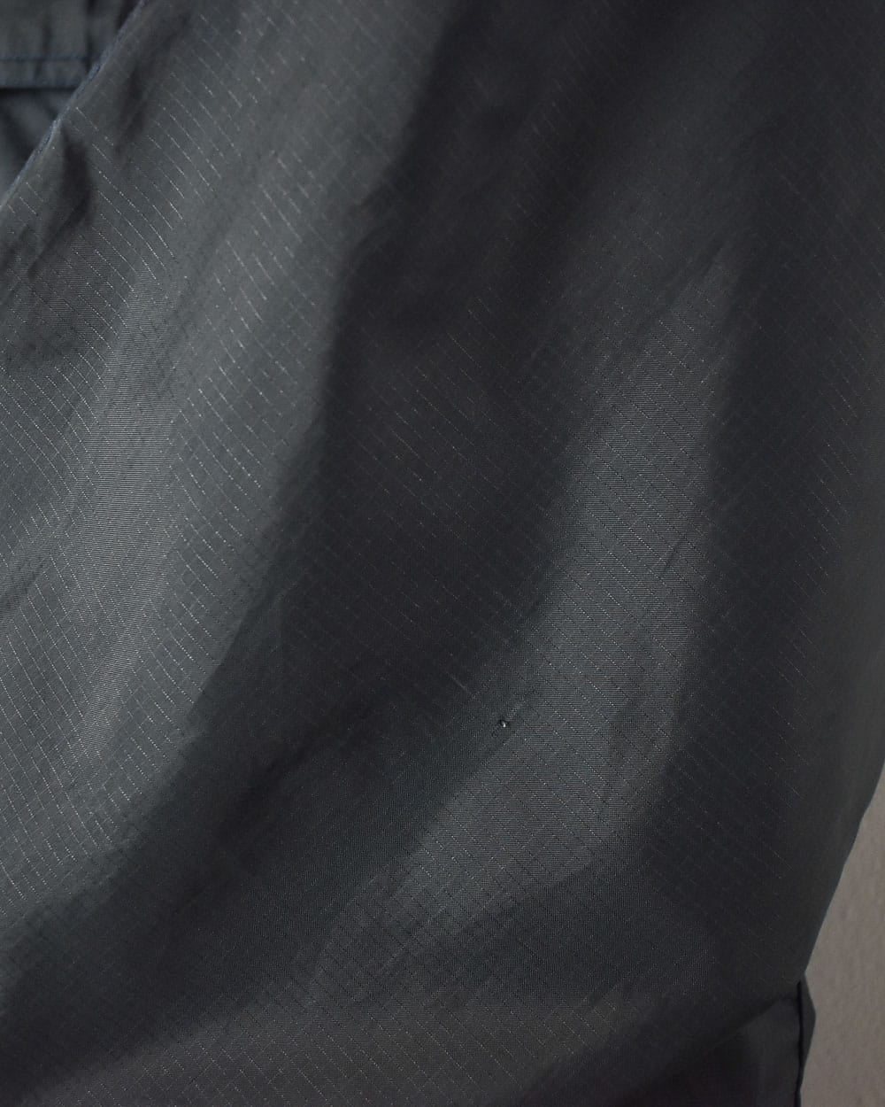 Black Adidas 1/4 Zip Kangaroo Pouch Windbreaker Jacket - Medium