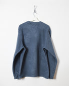Blue Adidas Pullover Fleece - X-Large