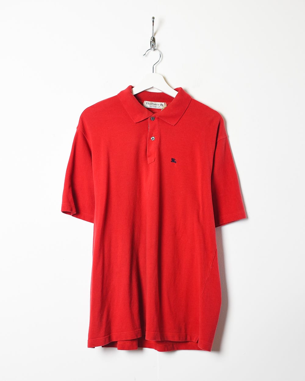 Red Burberrys Polo Shirt - X-Large
