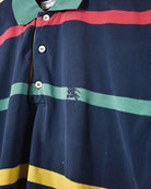 Navy Burberrys of London Polo Shirt - X-Large