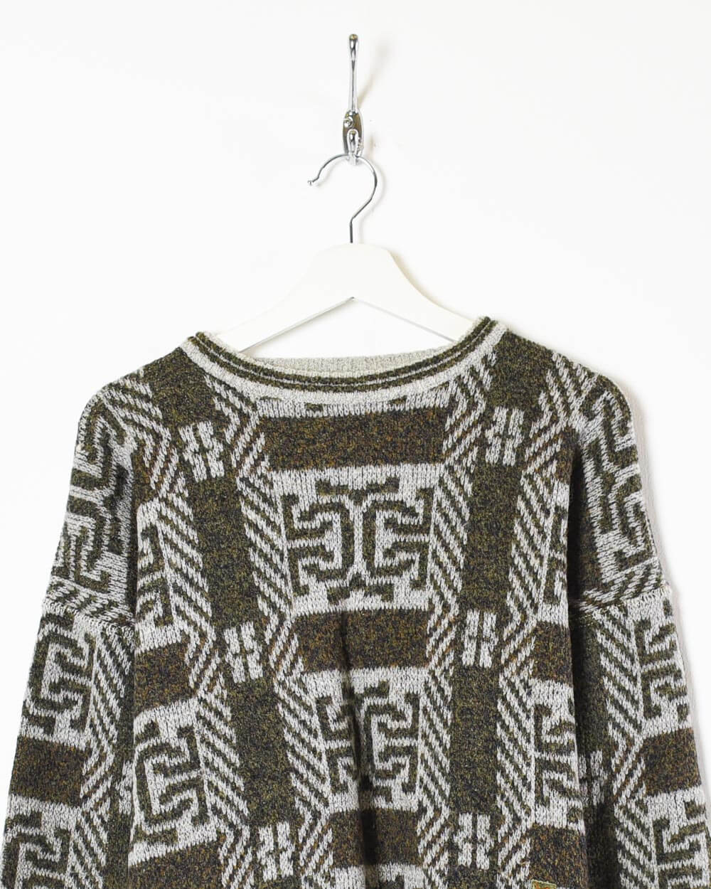 Khaki Camel Collection Knitted Sweatshirt - Small
