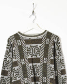 Khaki Camel Collection Knitted Sweatshirt - Small