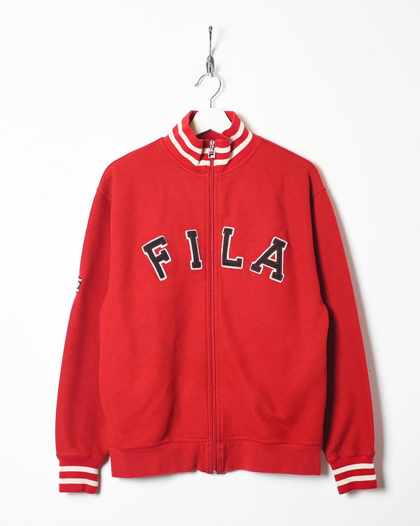 Red Fila Zip-Through Sweatshirt - Small