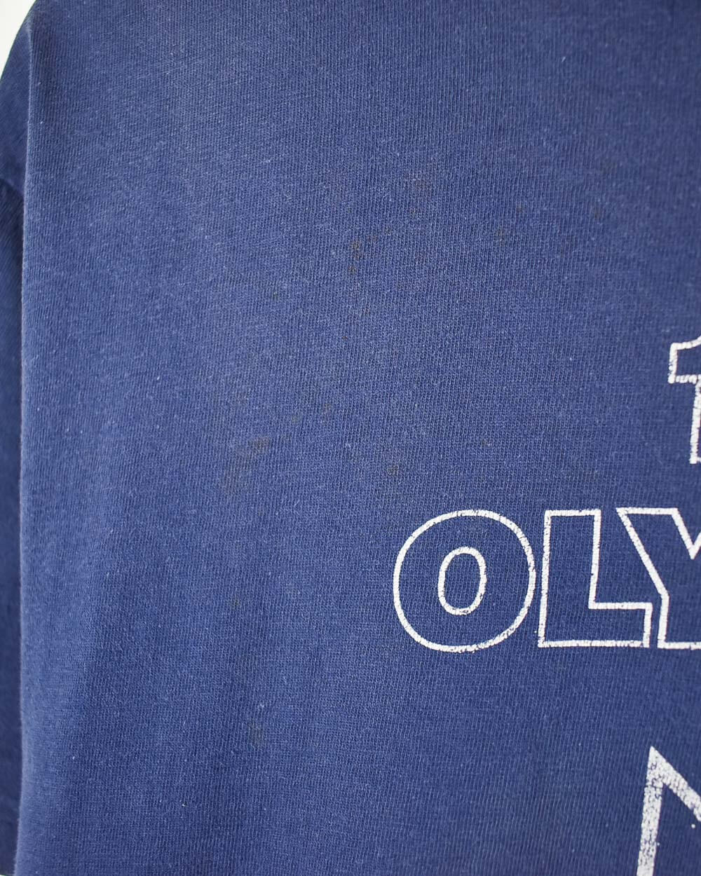 Navy Hanes 1980 Olympics T-Shirt - Large