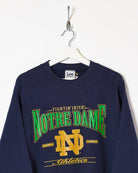 Navy Lee Notre Dame Athletic Sweatshirt - X-Large