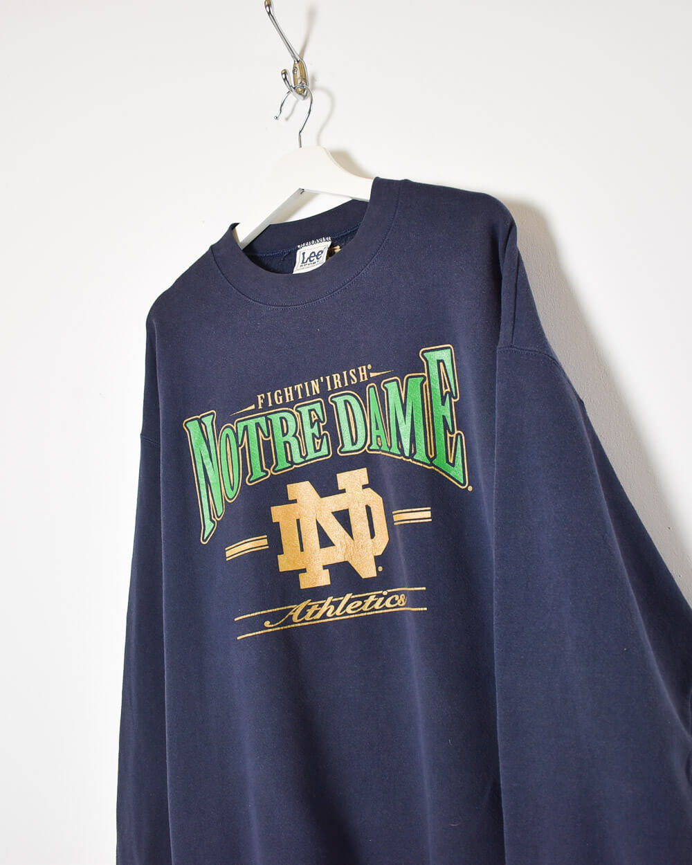 Navy Lee Notre Dame Athletic Sweatshirt - X-Large