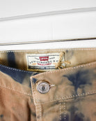 Neutral Levi's Acid Washed Jeans - W34 L30 