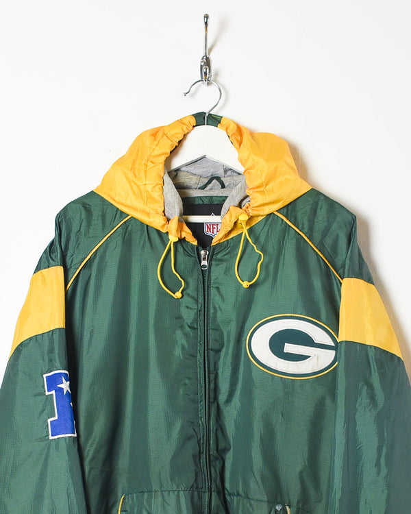 Green NFL Green Bay Packers Hooded Windbreaker Jacket - XX-Large