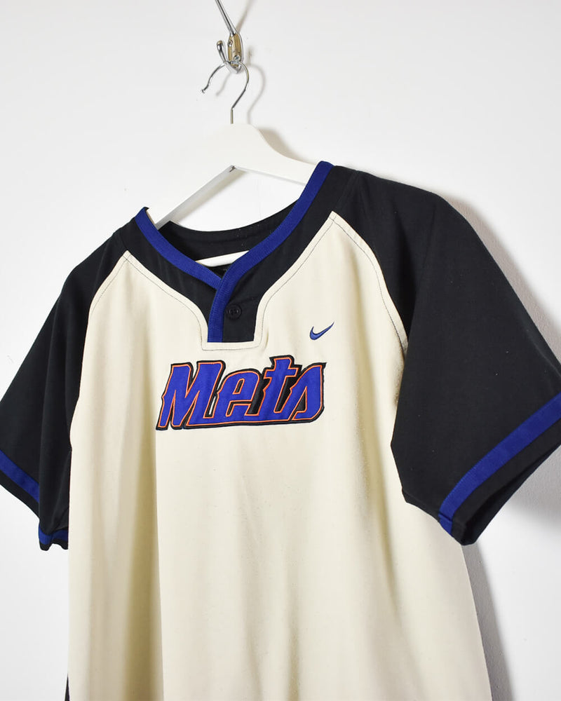 Vintage 90s Cotton Colour-Block Neutral Nike Team Mets Baseball T