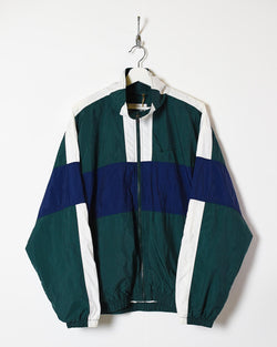 Vintage 90s Nylon Colour-Block Green Nike Windbreaker Jacket