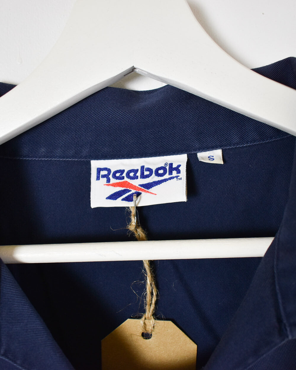 Navy Reebok Pullover Drill Jacket - Small