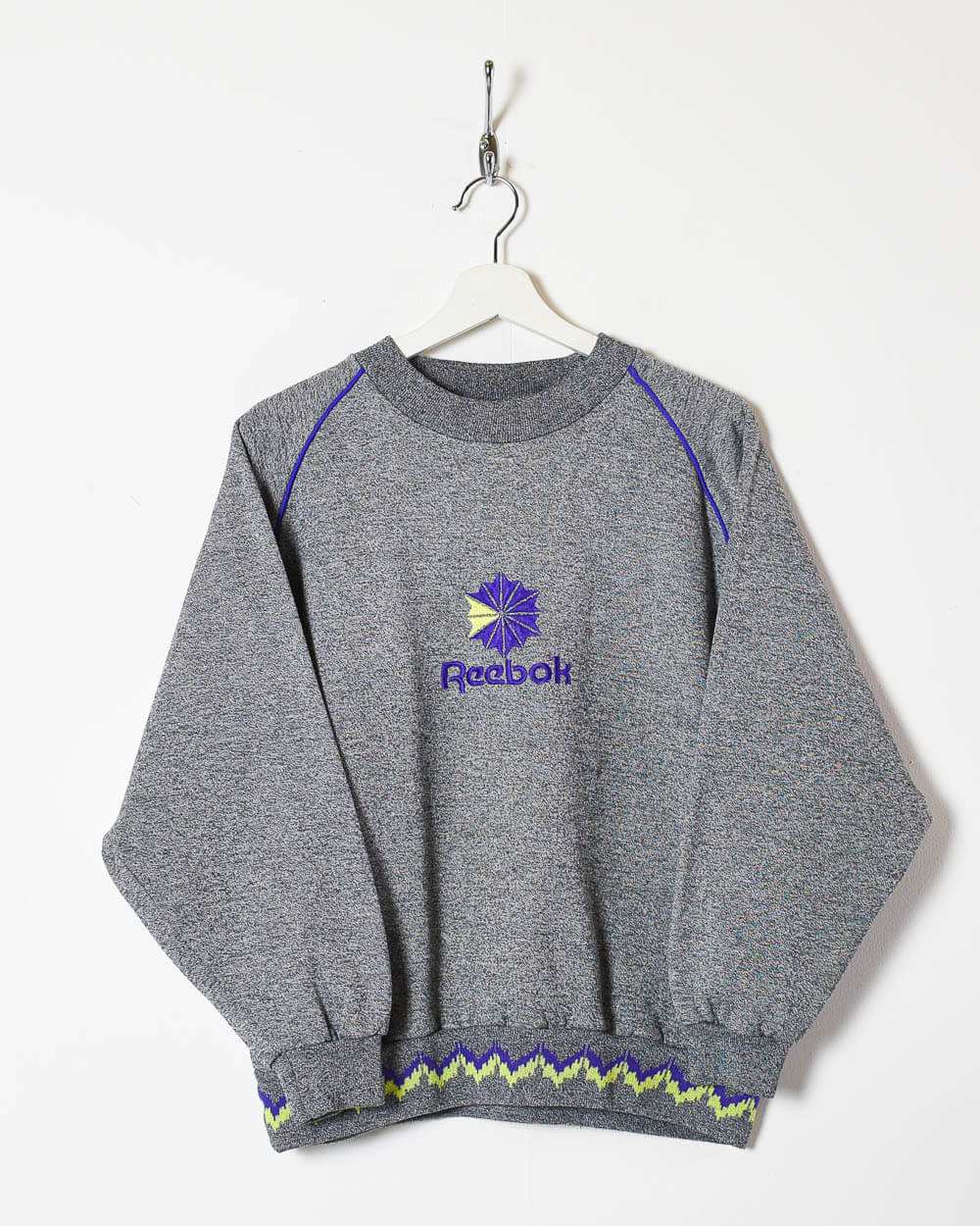 Grey Reebok Women's Sweatshirt - Large