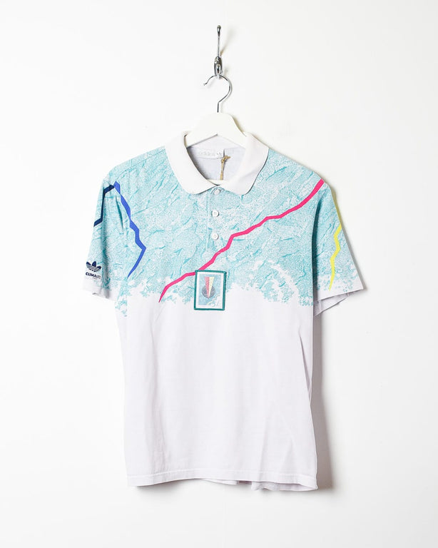 White Adidas Polo Shirt - Small