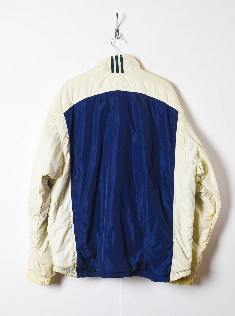 Navy Adidas Reversible Fleece Jacket - X-Large