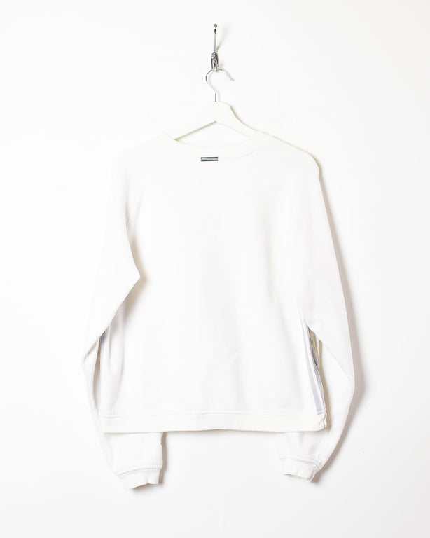 White Adidas Sweatshirt - Small Women's