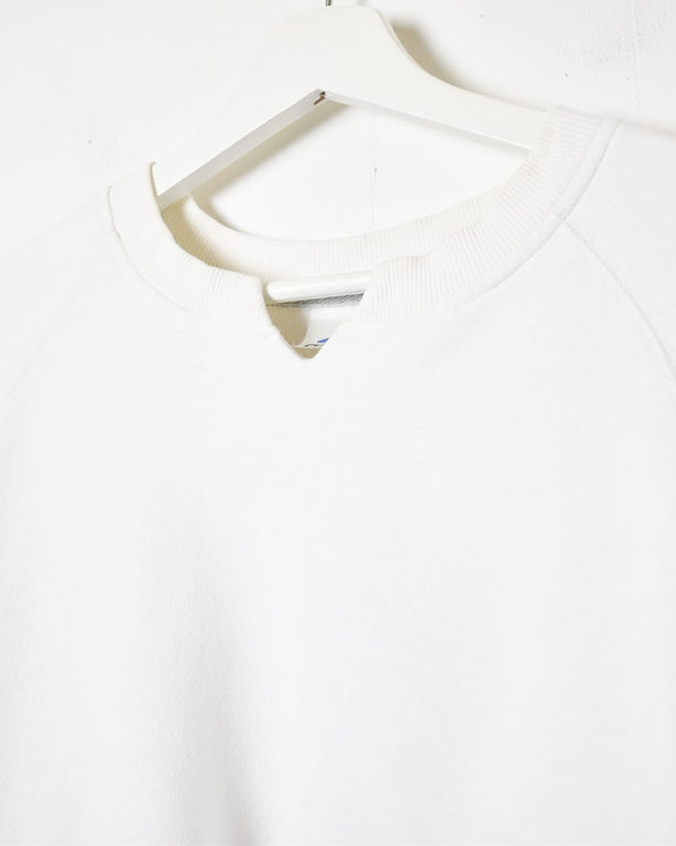 White Adidas Sweatshirt - Small Women's