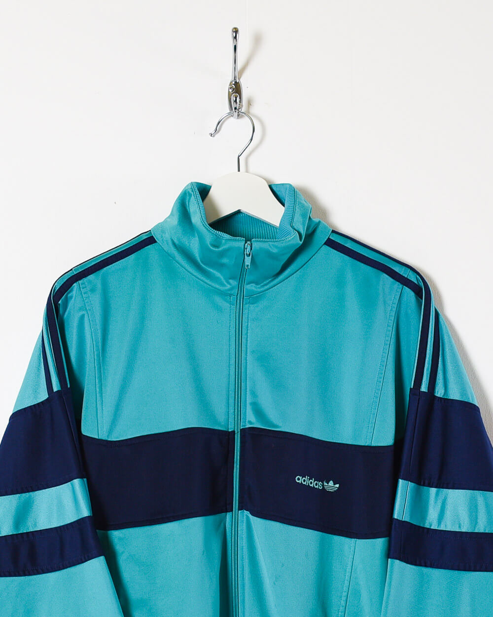 Blue Adidas Tracksuit Top - X-Large