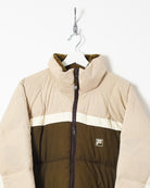 Neutral Fila Puffer Jacket - Medium