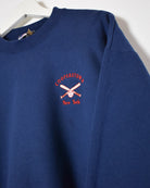 Navy Hanes Cooperstown New York Sweatshirt - Medium