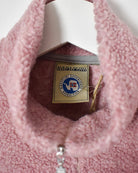 Pink Napapijri Women's 1/4 Zip Fleece - Medium