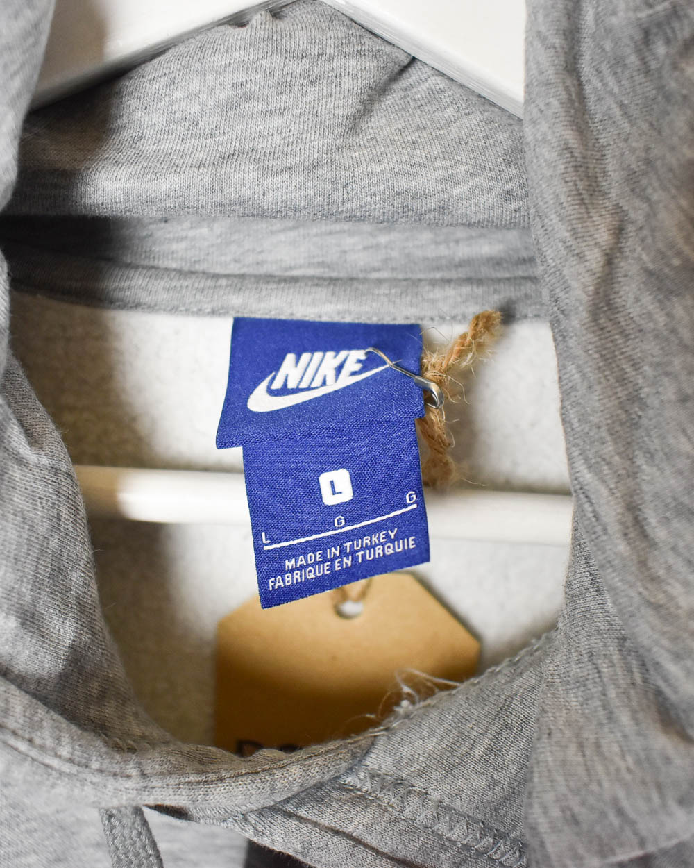 Grey Nike Camo Hoodie - Medium