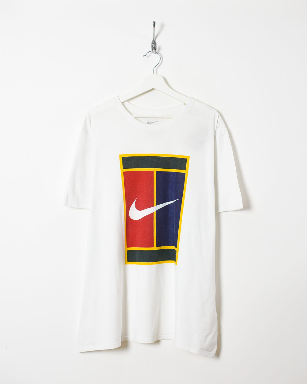 Publicación relajarse trampa Vintage 00s Cotton White Nike Court Challenge T-Shirt - XX-Large– Domno  Vintage