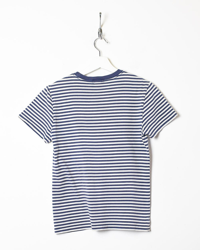 Navy Polo Ralph Lauren Striped T-Shirt - Small Woman's