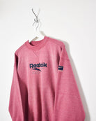 Pink Reebok Sweatshirt - Medium