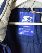 Navy Starter Georgetown Hoyas Quilted Jacket - Medium