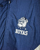 Navy Starter Georgetown Hoyas Quilted Jacket - Medium