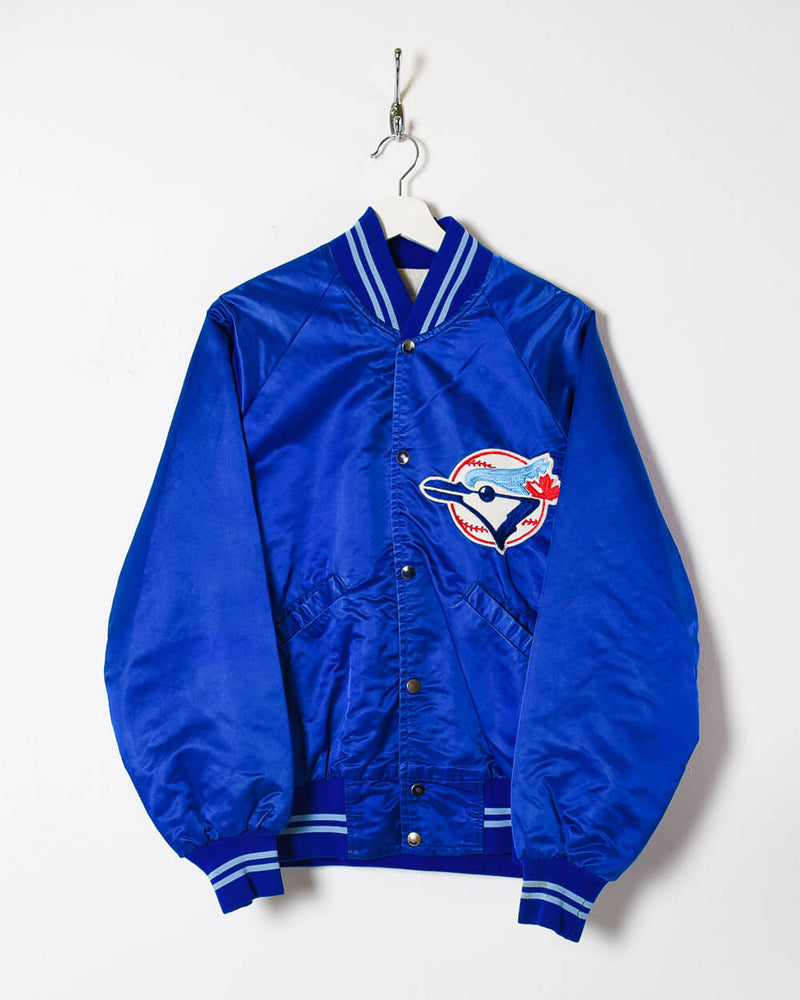 Vintage 00s Nylon Blue Starter Toronto Blue Jays Varsity Jacket