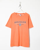 Orange Tommy Hilfiger Est 1985 T-Shirt - XX-Large