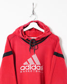 Red Adidas Basketball Hoodie - X-Large