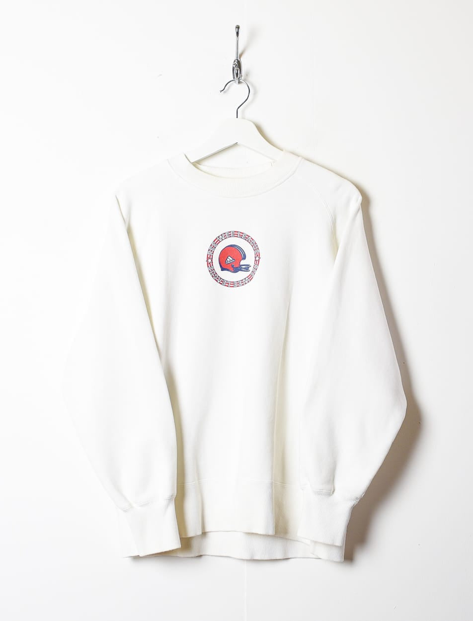 White Adidas Pee Wee League Sweatshirt - Small
