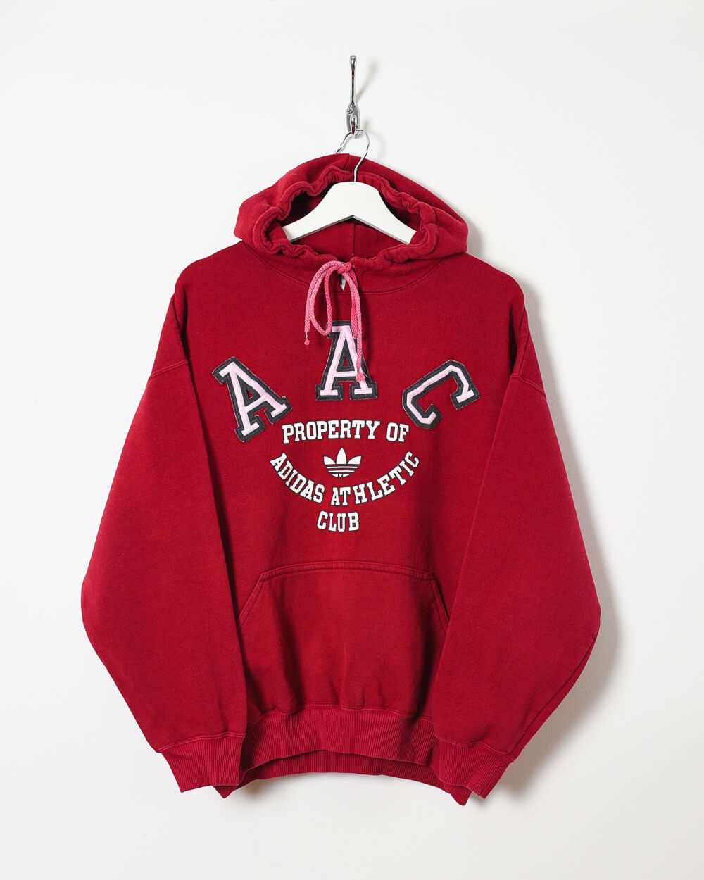 Red Adidas Property of Athletic Club Hoodie - Medium