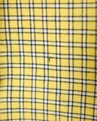 Yellow Dickies Checked Short Sleeved Sleeved Shirt - Medium