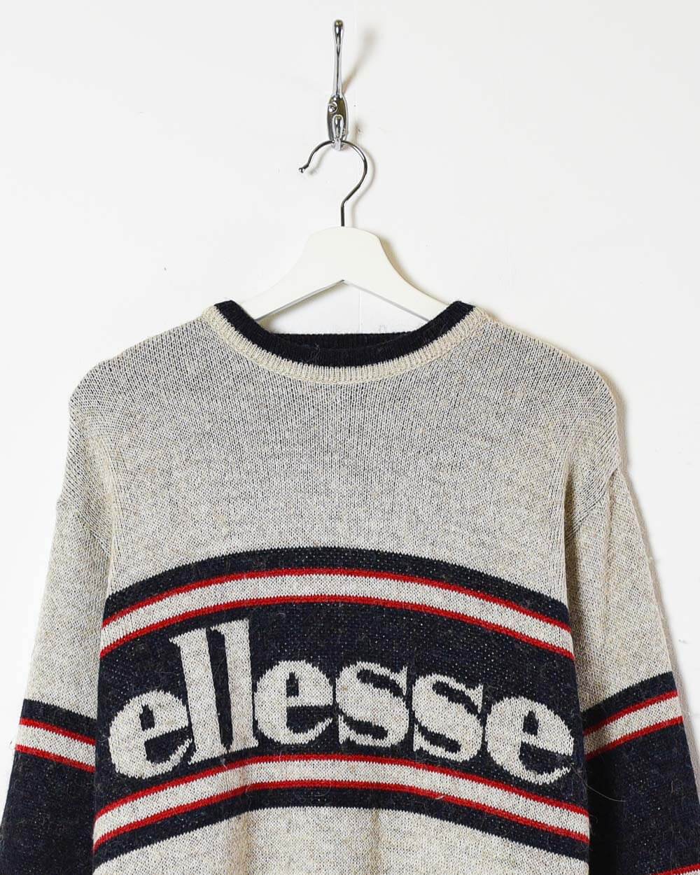 Stone Ellesse Knitted Sweatshirt - Medium