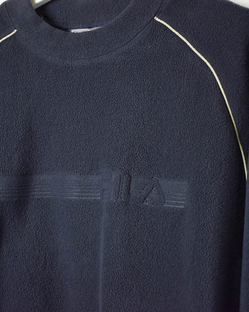 Navy Fila Fleece Sweatshirt - Medium