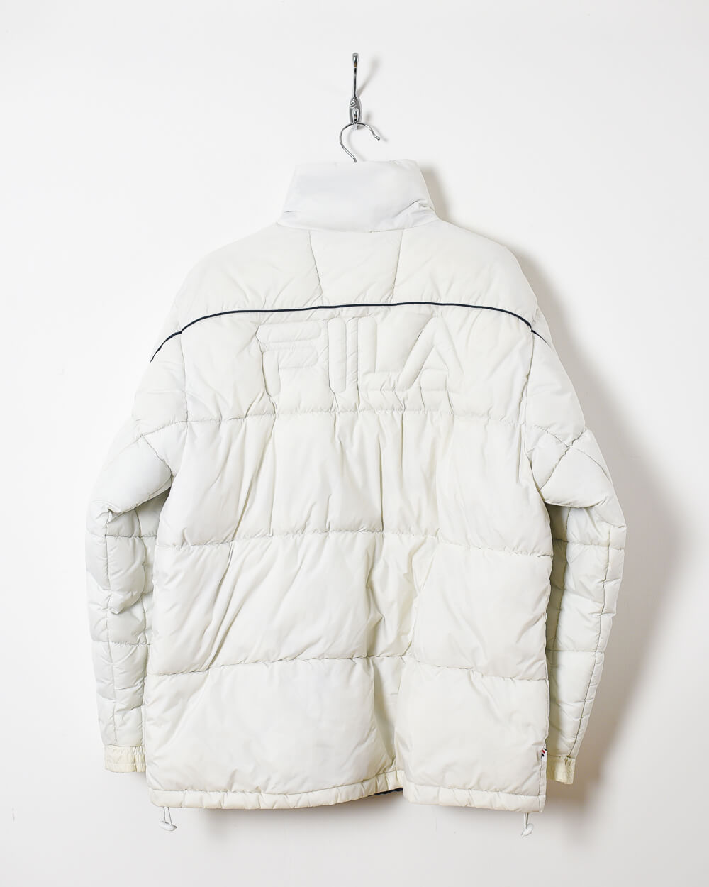 White Fila Puffer Jacket -   Large