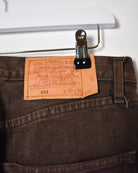Brown Levi's 501 Jeans - W32 L30