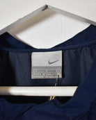 Navy Nike 1/4 Zip Windbreaker Jacket - Large