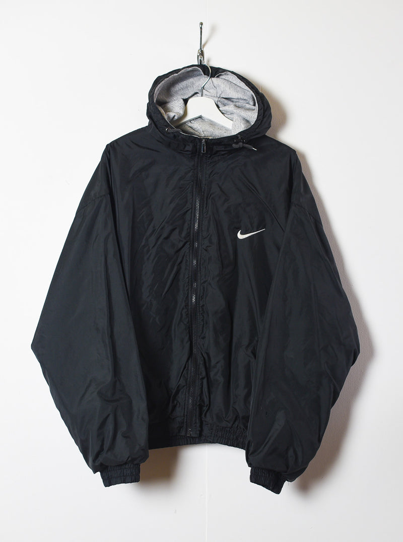 Vintage 90s Black Nike Air USA Hooded Jacket - X-Large Nylon