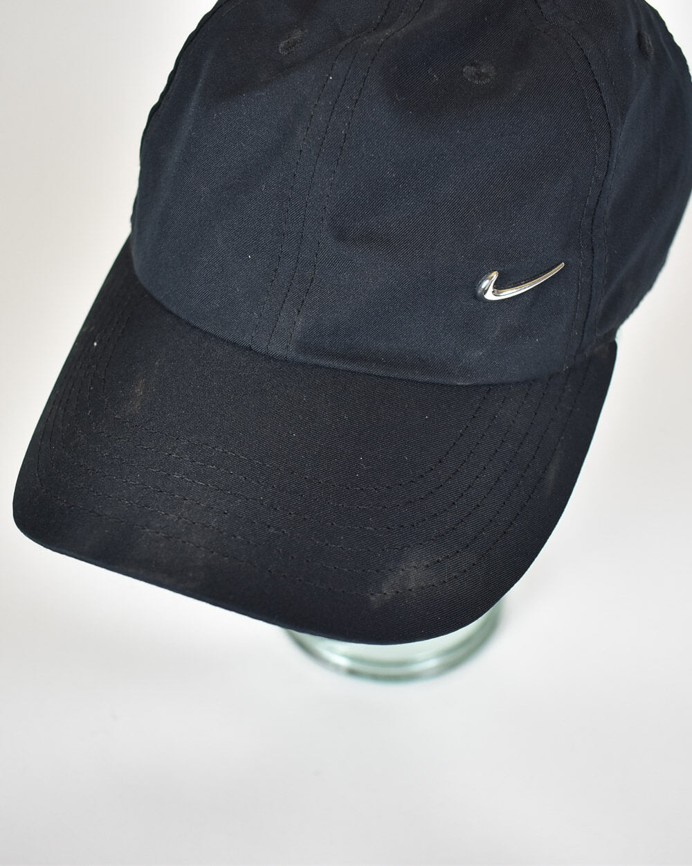 Black Nike Metal Swoosh Cap 
