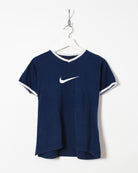 Navy Nike Women's T-Shirt - Small 
