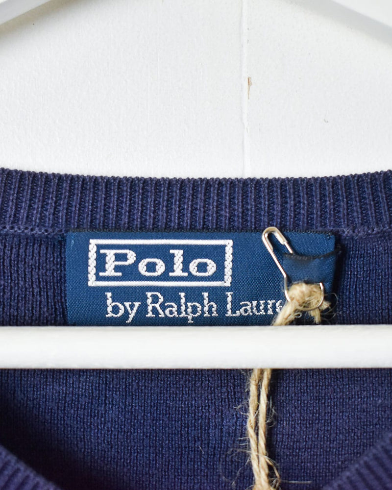 Navy Polo Ralph Lauren Sweater Vest - Small