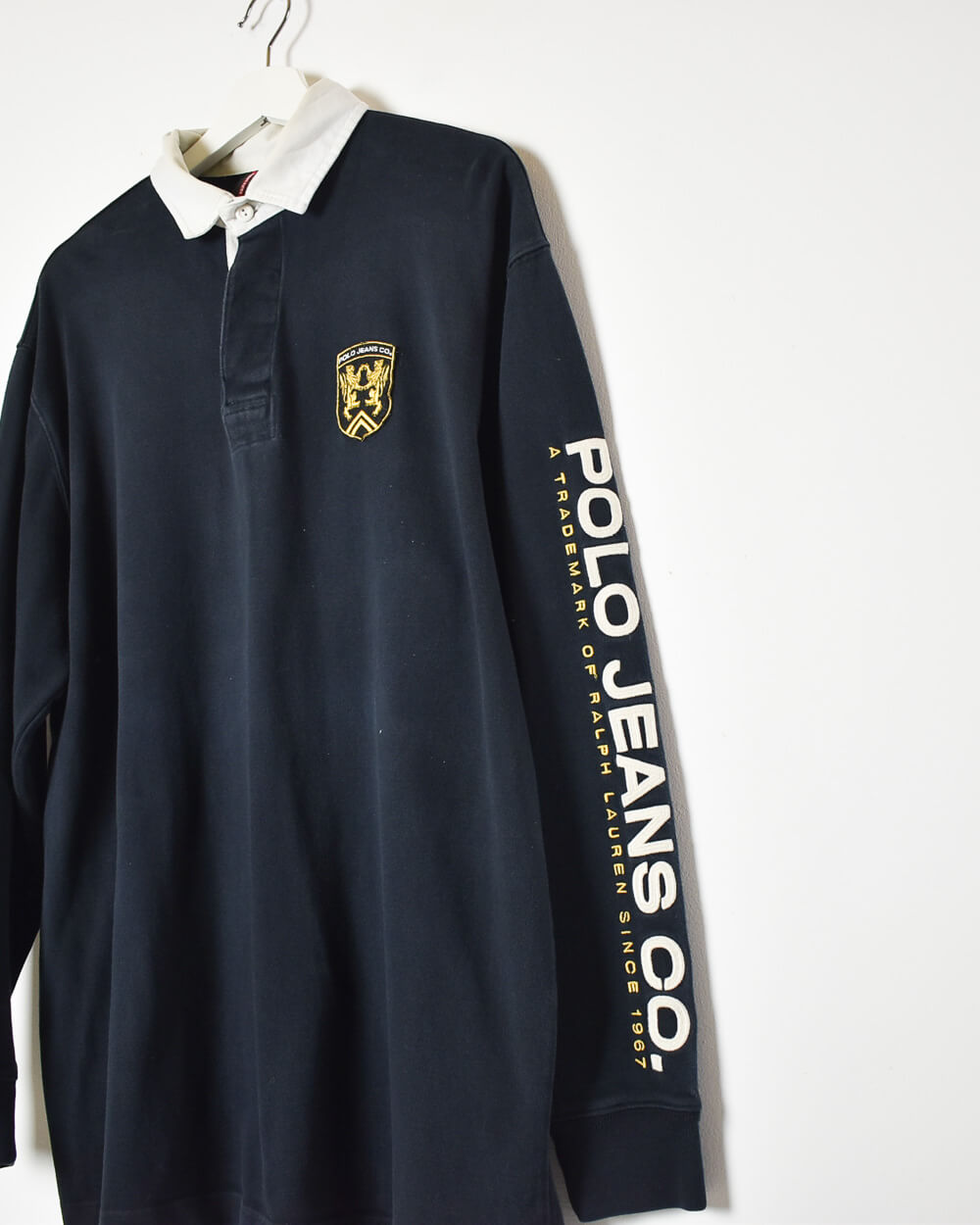 Black Ralph Lauren Polo Jeans Co Rugby Shirt - X-Large