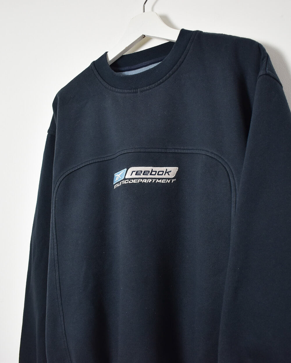 Navy Reebok Athletic Department Sweatshirt - Medium