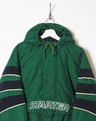 Green Starter 1/4 Zip Jacket - Large